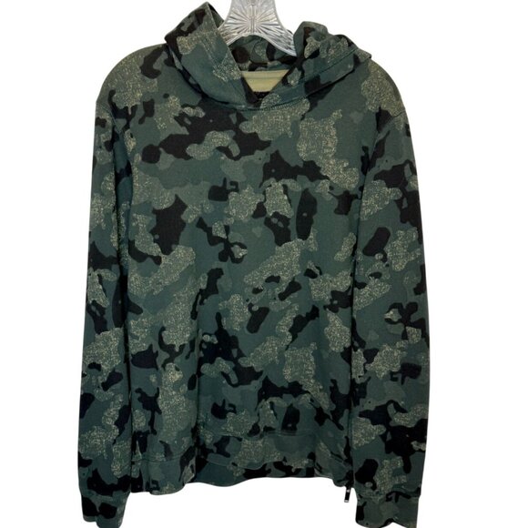 John Varvatos Star USA Alexandria Camo-Print Hoodie Sweatshirt - Size M - Picture 2 of 8